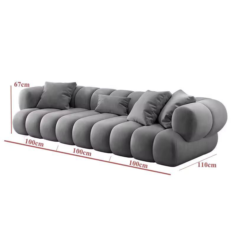 ATUNUS Modular Corner Sofa L-Shape - Premium Velvet Living Room Sofa