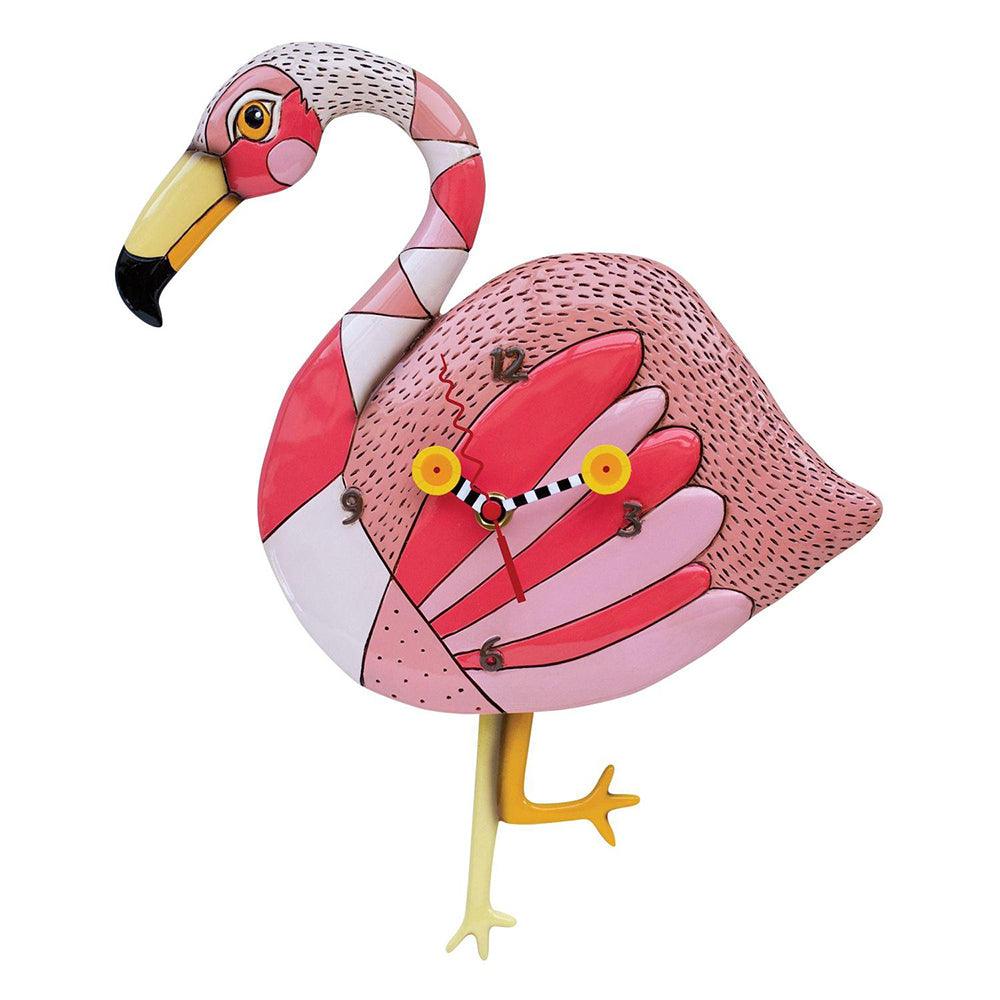 Crazy Legs Wanduhr von Allen Designs - Flamingo