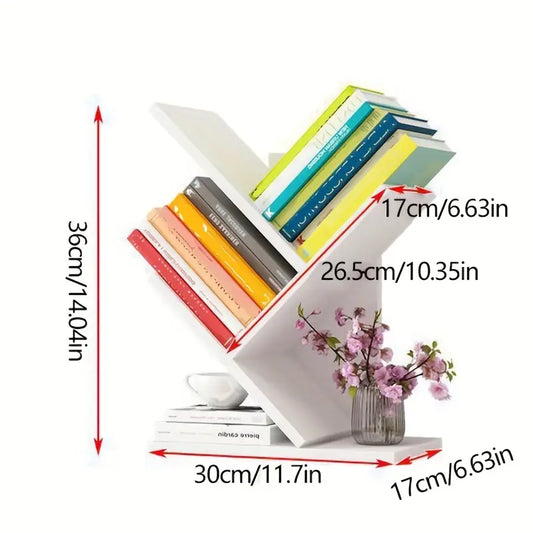 Ein Minimalistentraum: ein wunderschön gefertigtes Holz-Bücherregal für Ihren Schreibtisch