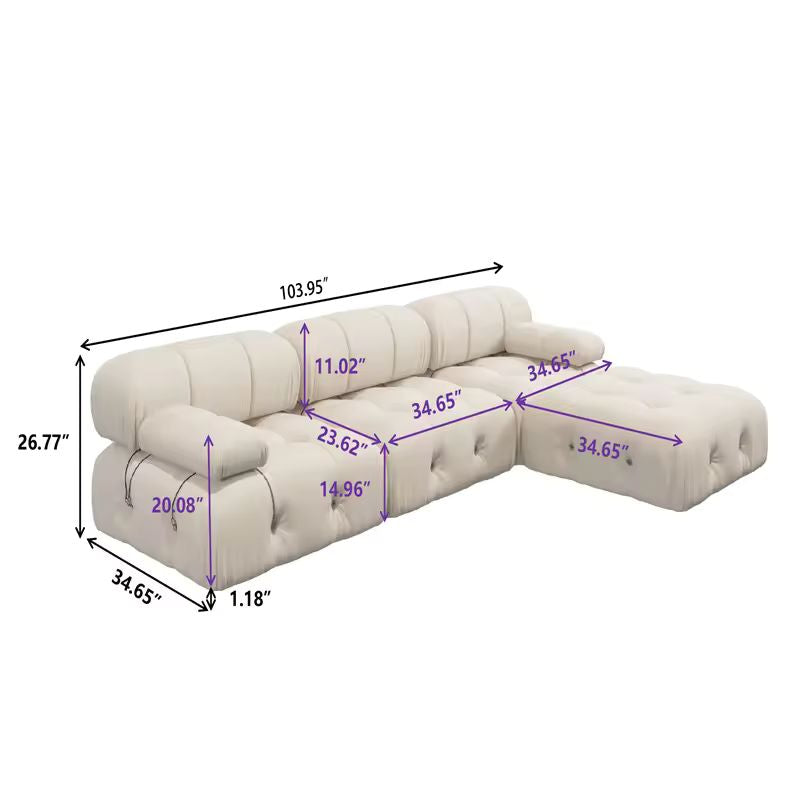 Modulare Couch Wohnlandschaft - Stilvoll und Flexibel für Ihr Wohnzimmer