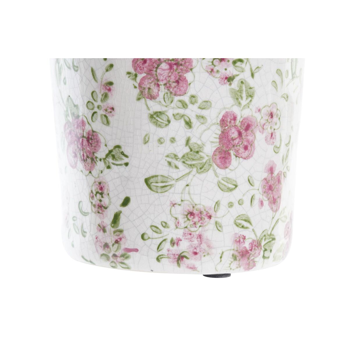 Vase DKD Home Decor Weiß Grün Bordeaux Steingut Shabby Chic (14 x 14 x 25 cm)