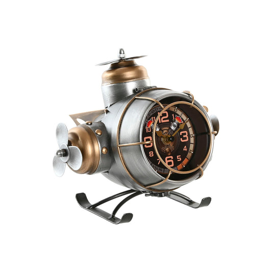 Tischuhr Home ESPRIT Golden Silber Flugzeug Vintage