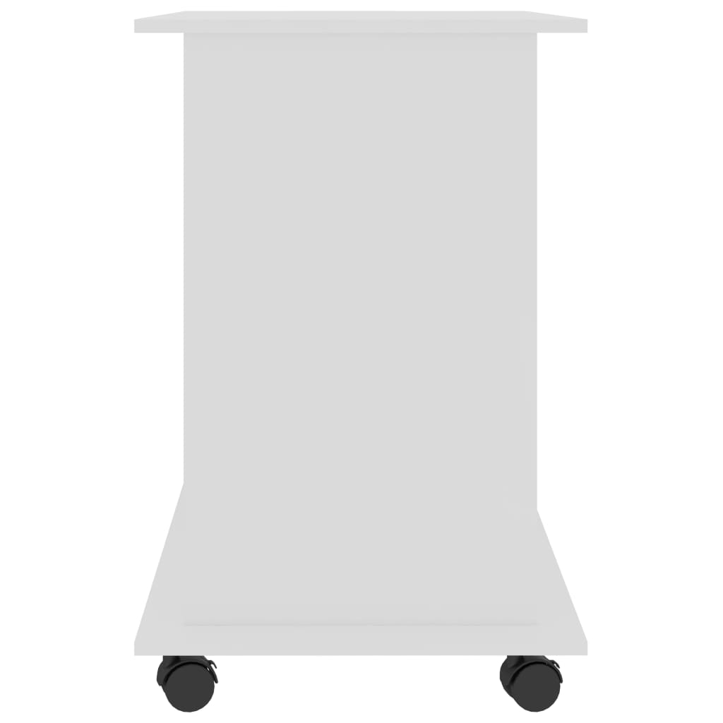 NNEVL Computer-Schreibtisch Weiß 80x50x75 cm Spanplatte