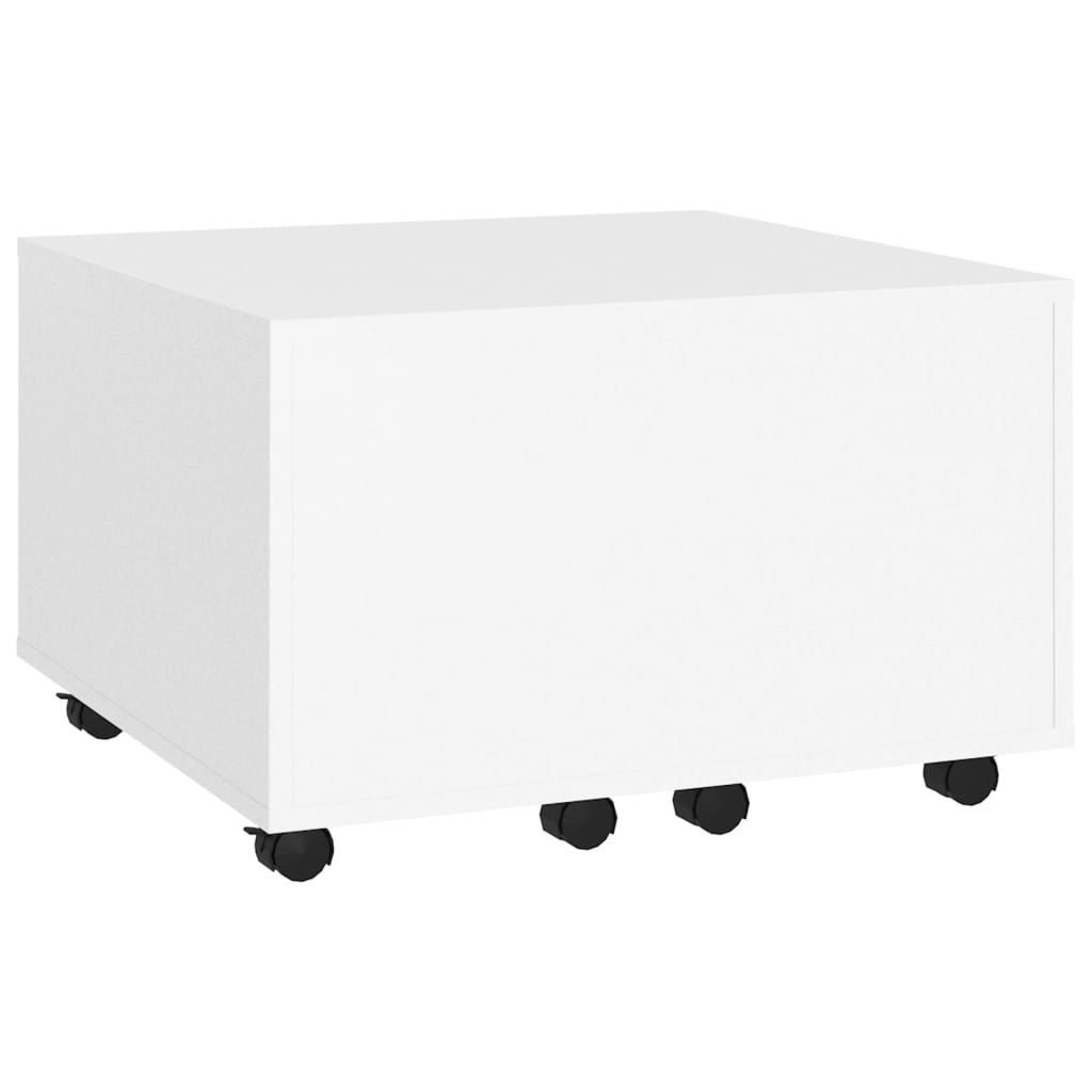 NNEVL Couchtisch Weiß 60x60x38 cm Spanplatte