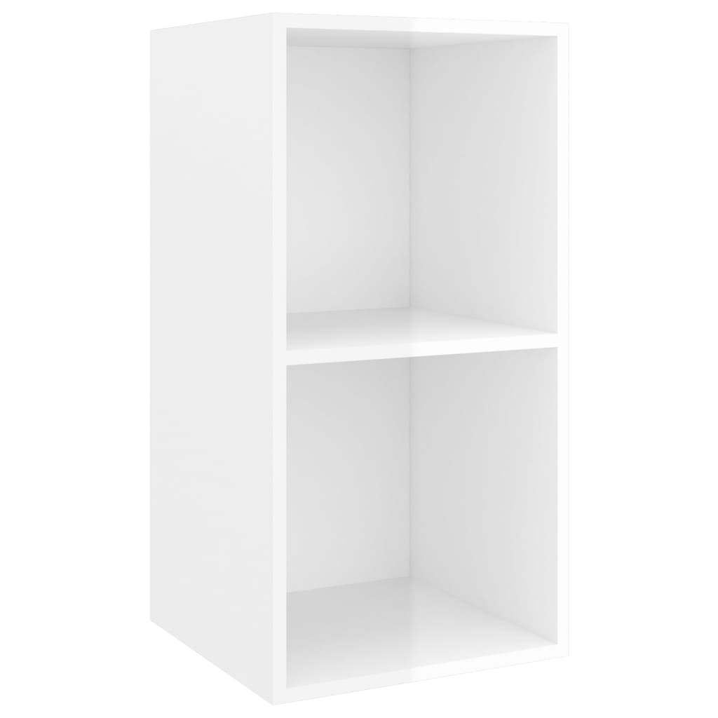 NNEVL 3-teiliges TV-Schrank-Set Hochglanz Weiß Spanplatte
