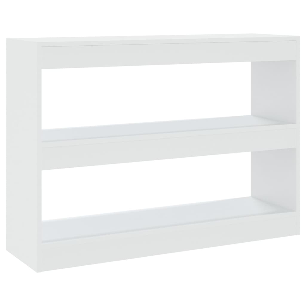NNEVL Bücherregal/Raumteiler Weiß 100x30x72 cm