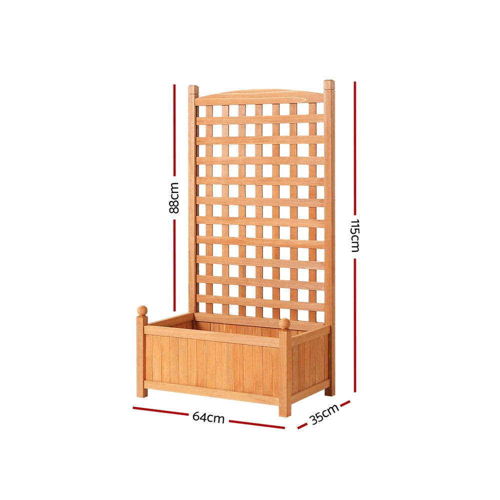 NNEDSZ Gartenbeet Erhöhte Holz-Pflanzbox Gemüse 64x35x115cm
