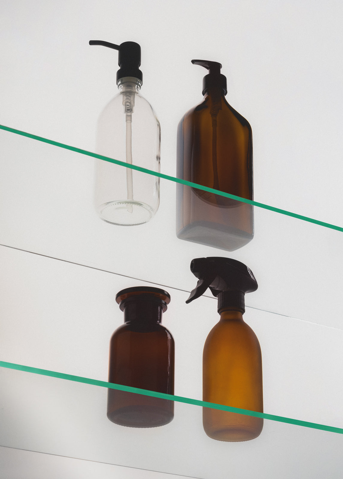 Mattierte Bernstein Sprühflasche