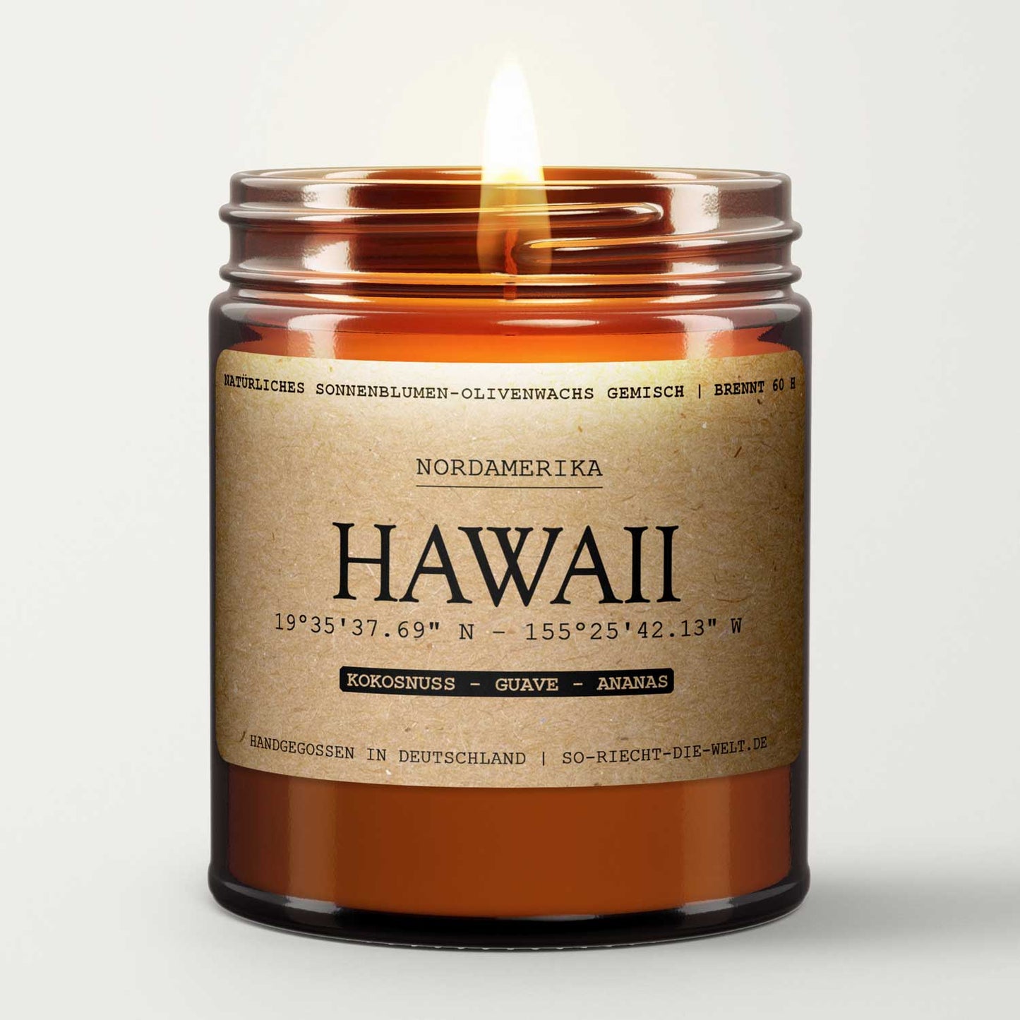 Hawaii Duftkerze - Kokosnuss | Guave | Ananas