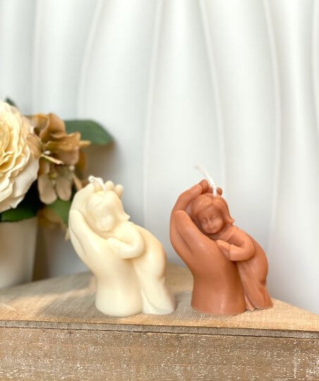 Süße und liebevolle Mutterliebe Kerze – Handgemachte Sojawachs-Kerze